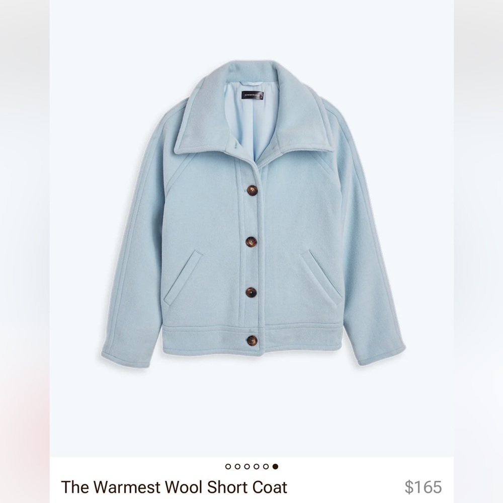 Baby Blue wool coat